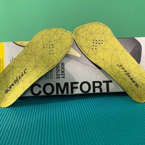 SuperFeet Comfort Hockey Insoles US Skate Size  3-4 Juniors  8 inches Length